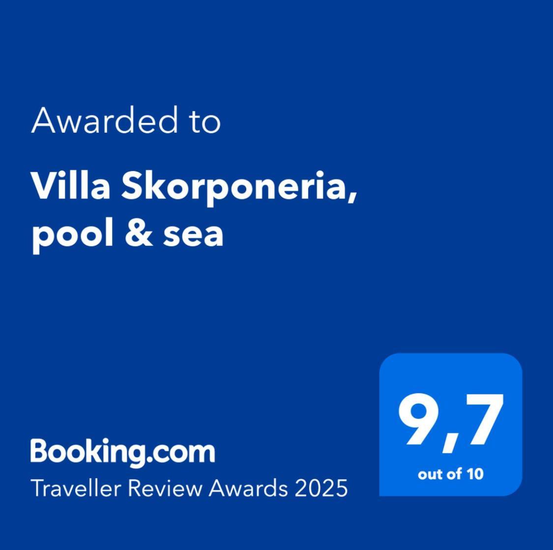 Villa Skorponeria, Pool & Sea Szkroponéria Kültér fotó
